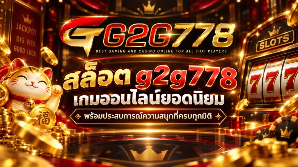 สล็อต g2g778 เกมออนไลน์ยอดนิยม พร้อมประสบการณ์ความสนุกที่ครบทุกมิติ